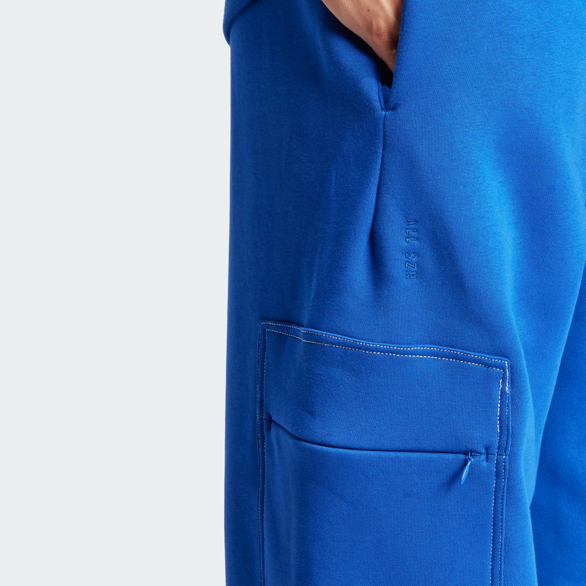 Clothing - ALL SZN Fleece Graphic Loose Cargo Pants - Blue