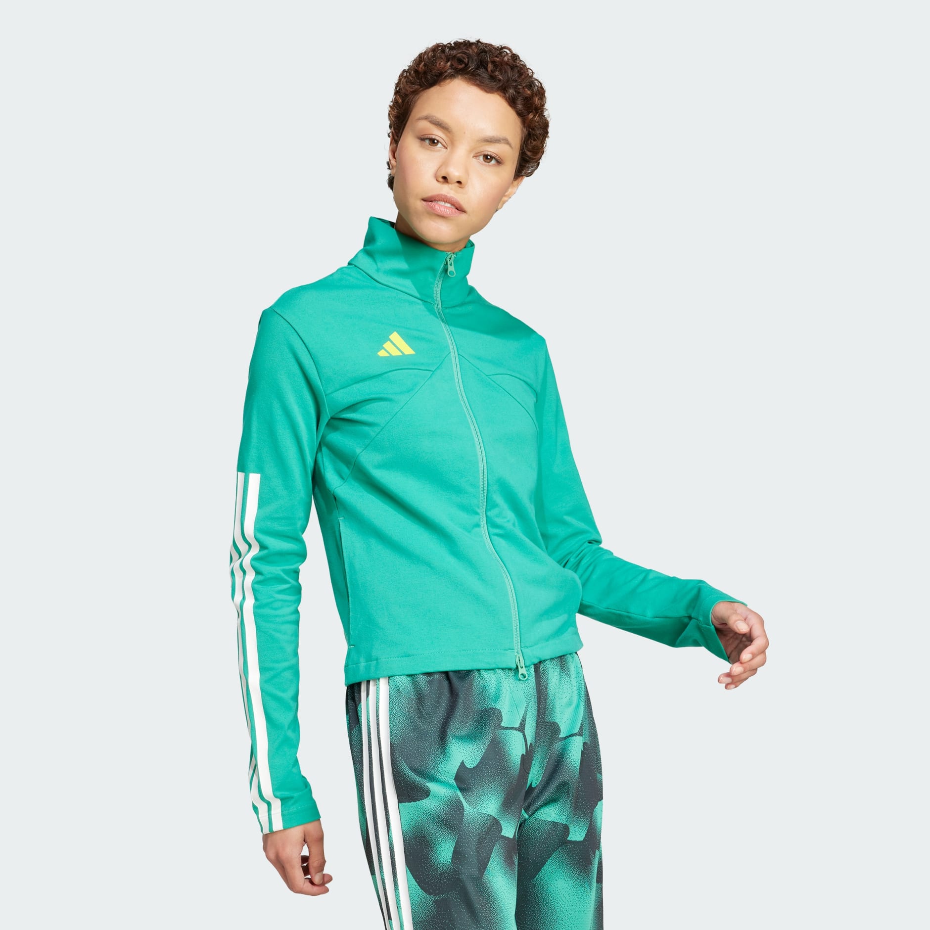 Tiro Cut 3-Stripes Slim Fitted High-Neck Track Top