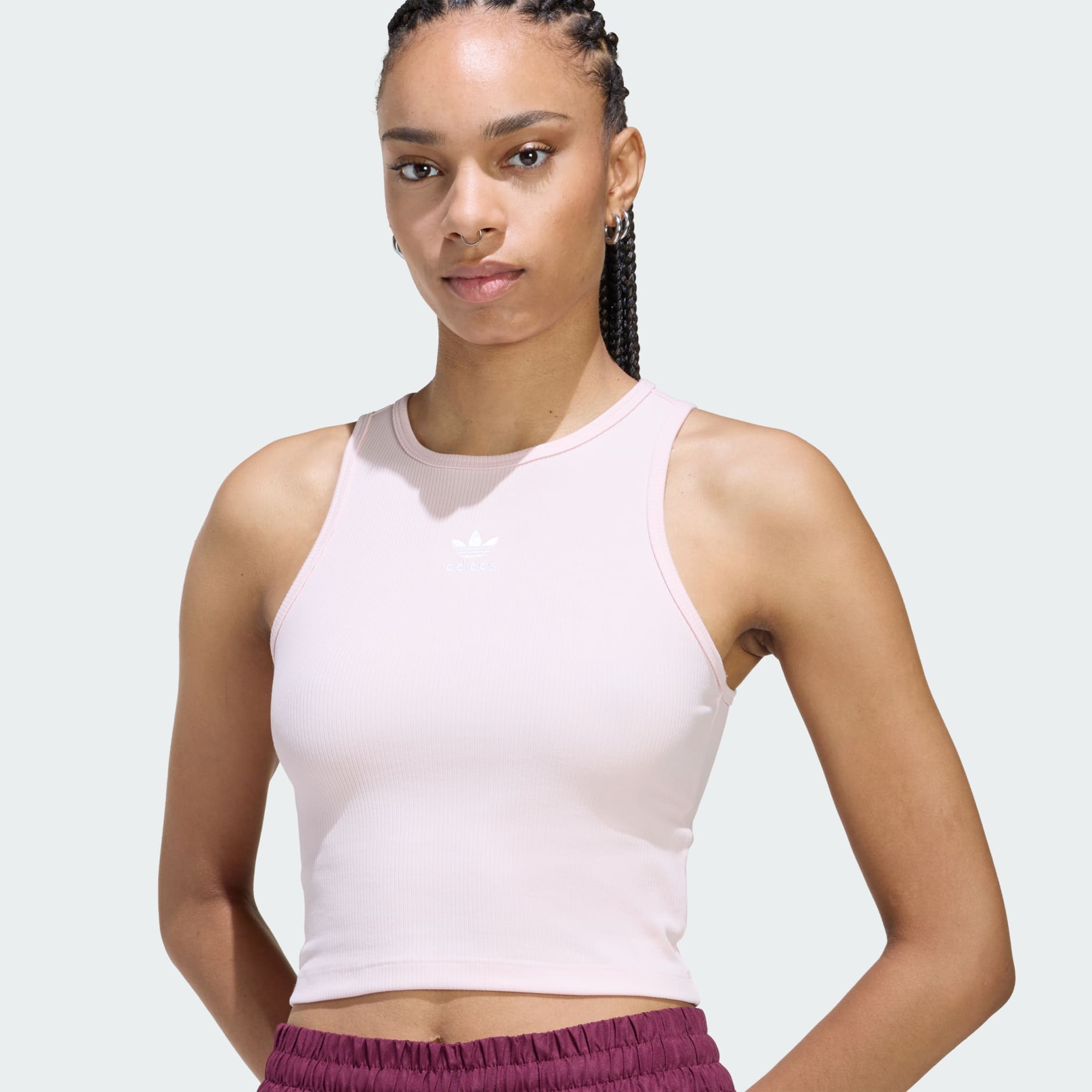 Rebrasta majica bez rukava Essentials