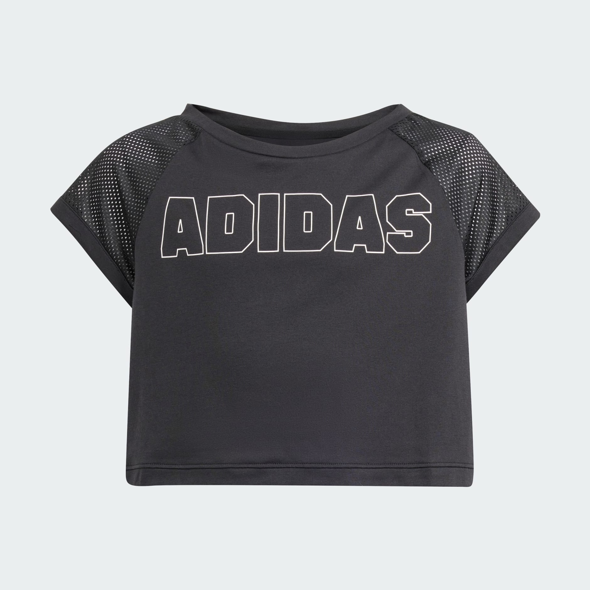 Adidas mesh crop top on sale