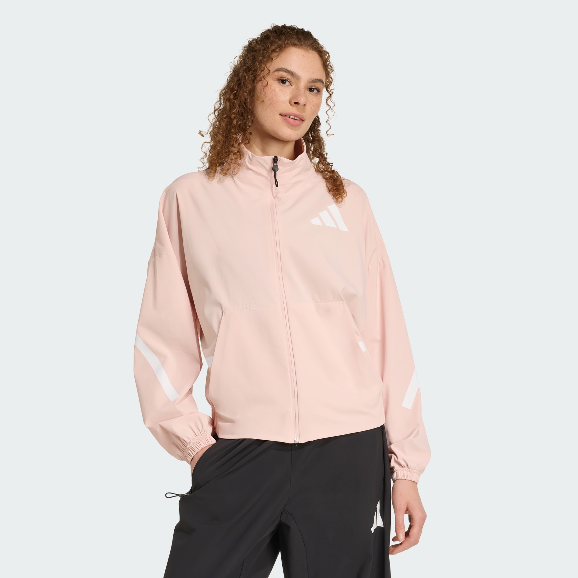 adidas Z.N.E. Woven Full-Zip Track Top - Pink | adidas Hong Kong