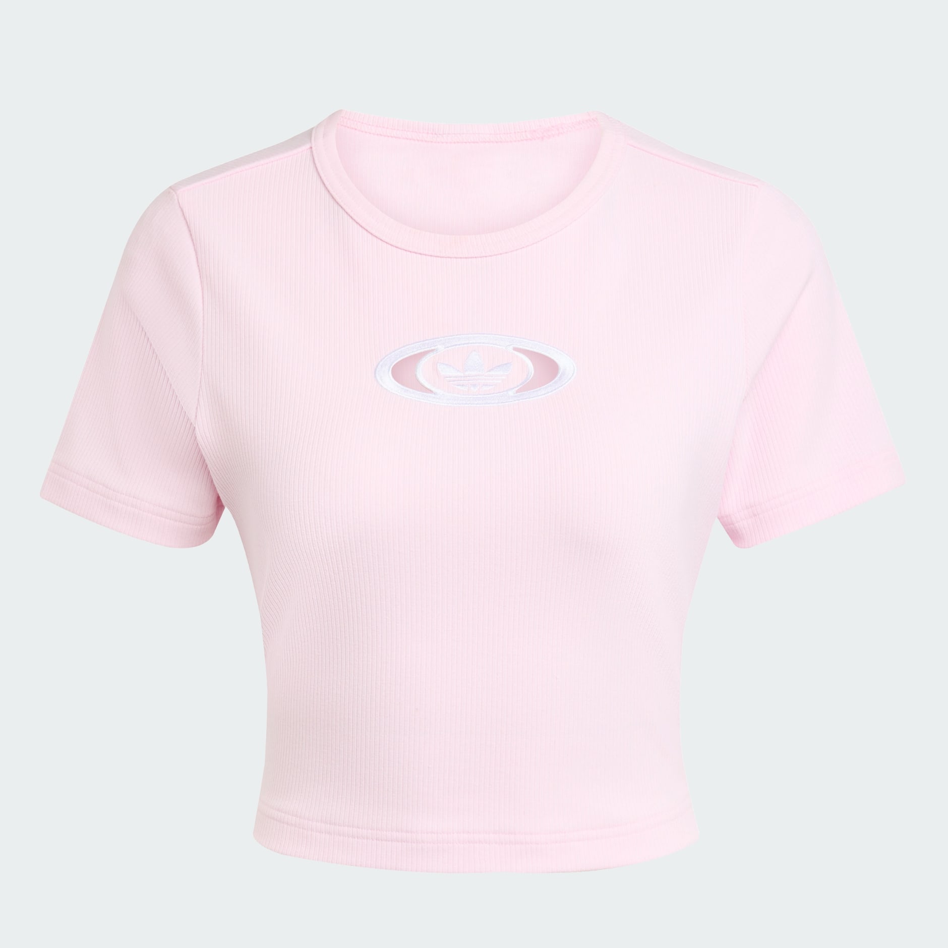 ★adidas★ Cut Out Lip T Pink KE3737 아디다스 CUT OUT RIB TEE - Pink | adidas South Korea