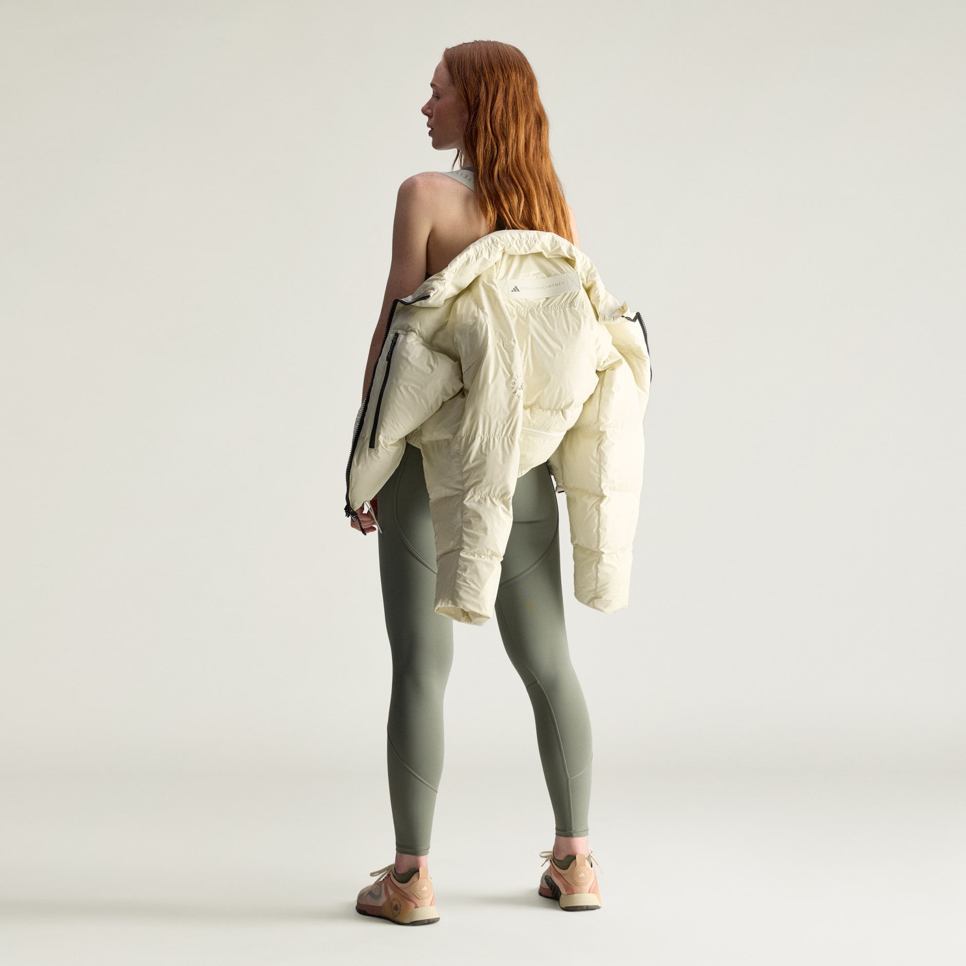 【大特価】STELLA McCARTNEY SHORT PAD JACKET Adidas Stella McCartney Blue Short Padded Puffer Winter