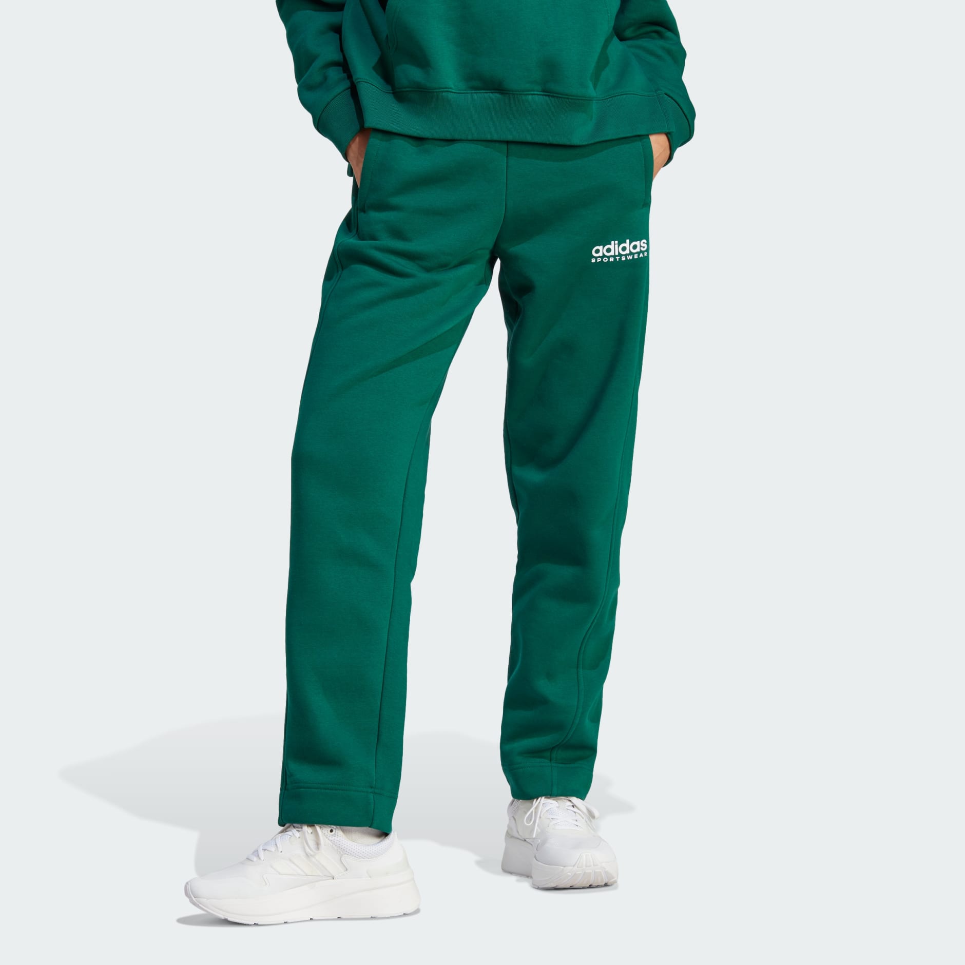 adidas All SZN Fleece Graphic Pants - Green | adidas UAE