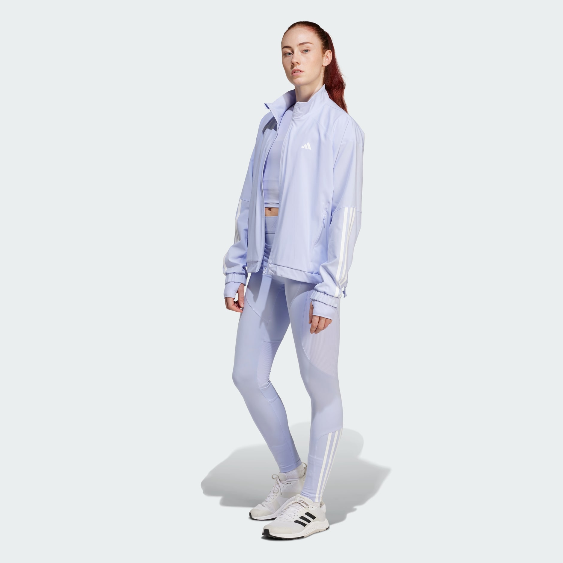 adidas Hyperglam Oversized Windbreaker - Purple | adidas UAE