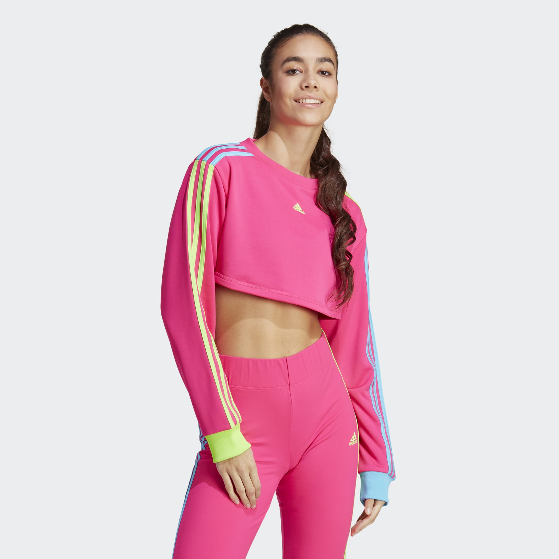 Clothing - adidas Sportswear Kidcore Cropped Sweatshirt - Pink | adidas ...