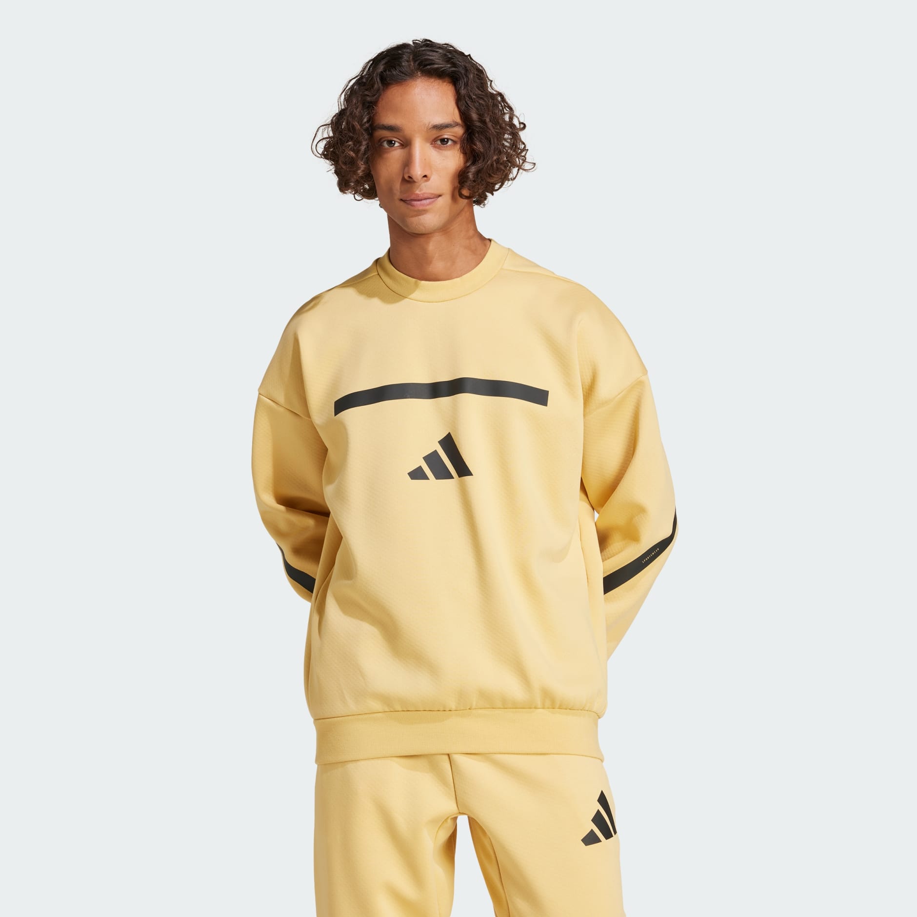 adidas New adidas Z.N.E. Sweatshirt Beige adidas UAE