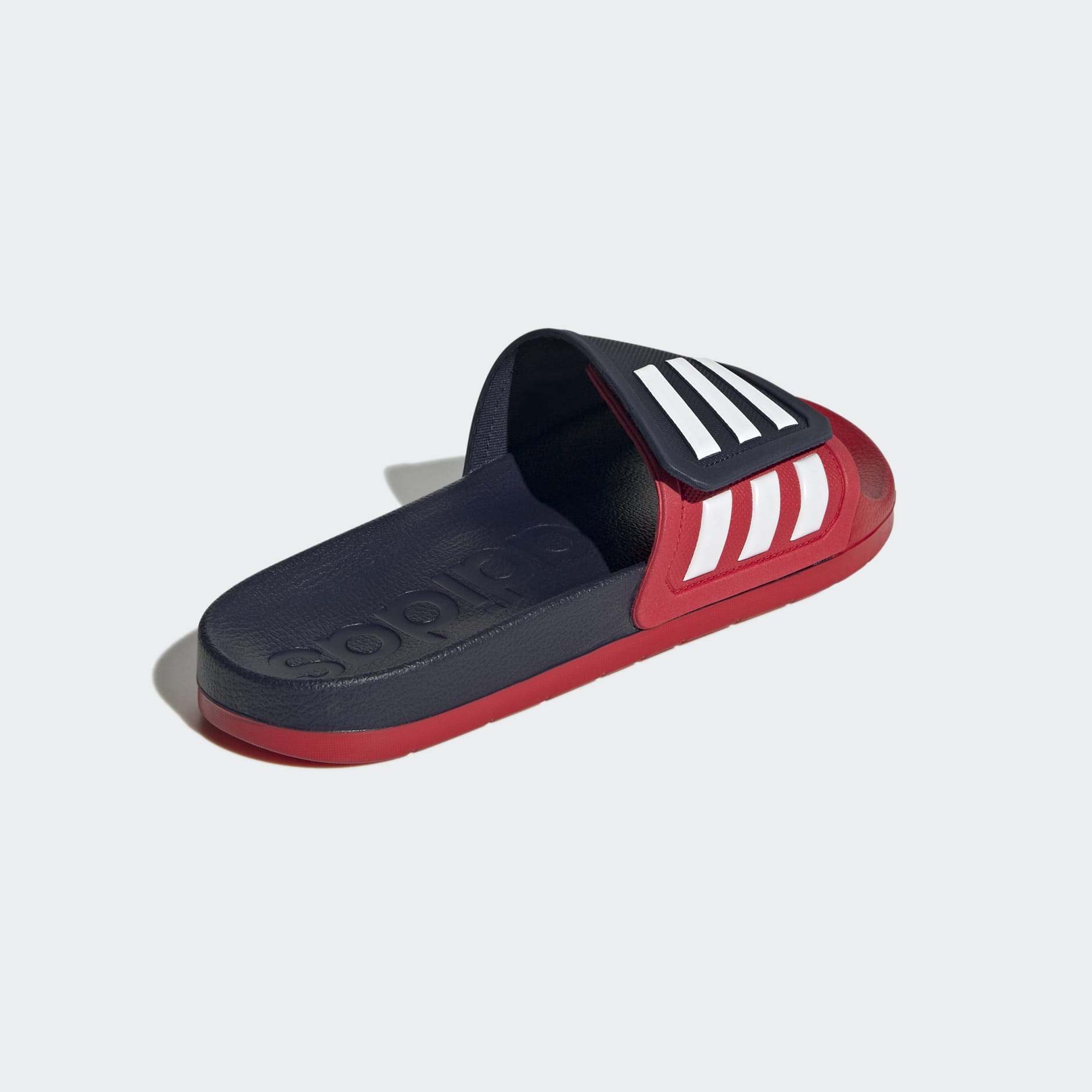 Navy blue and red adidas online