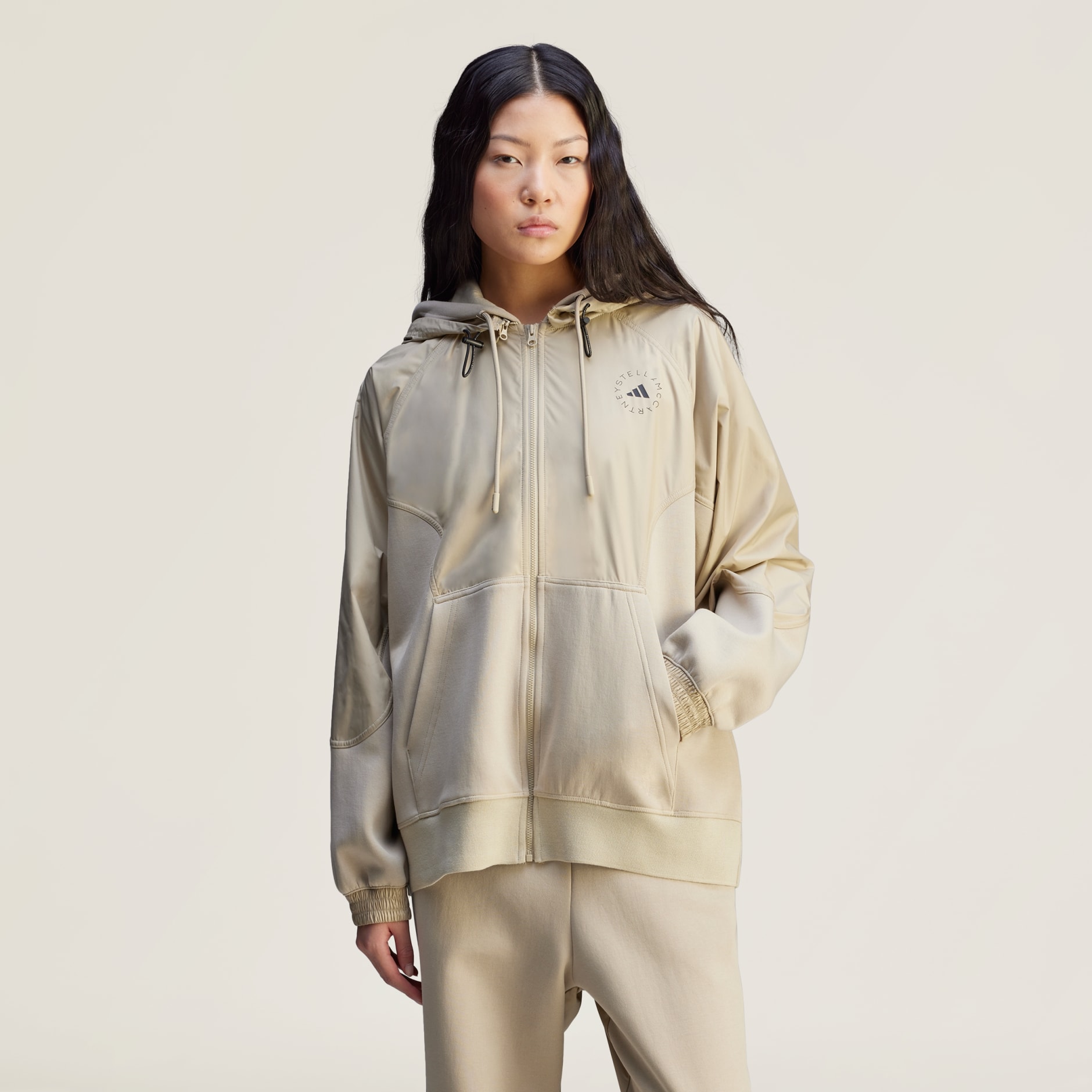 【保証書付】 CLOTHING - adidas by Stella McCartney Material Mix Full-Zip トップス