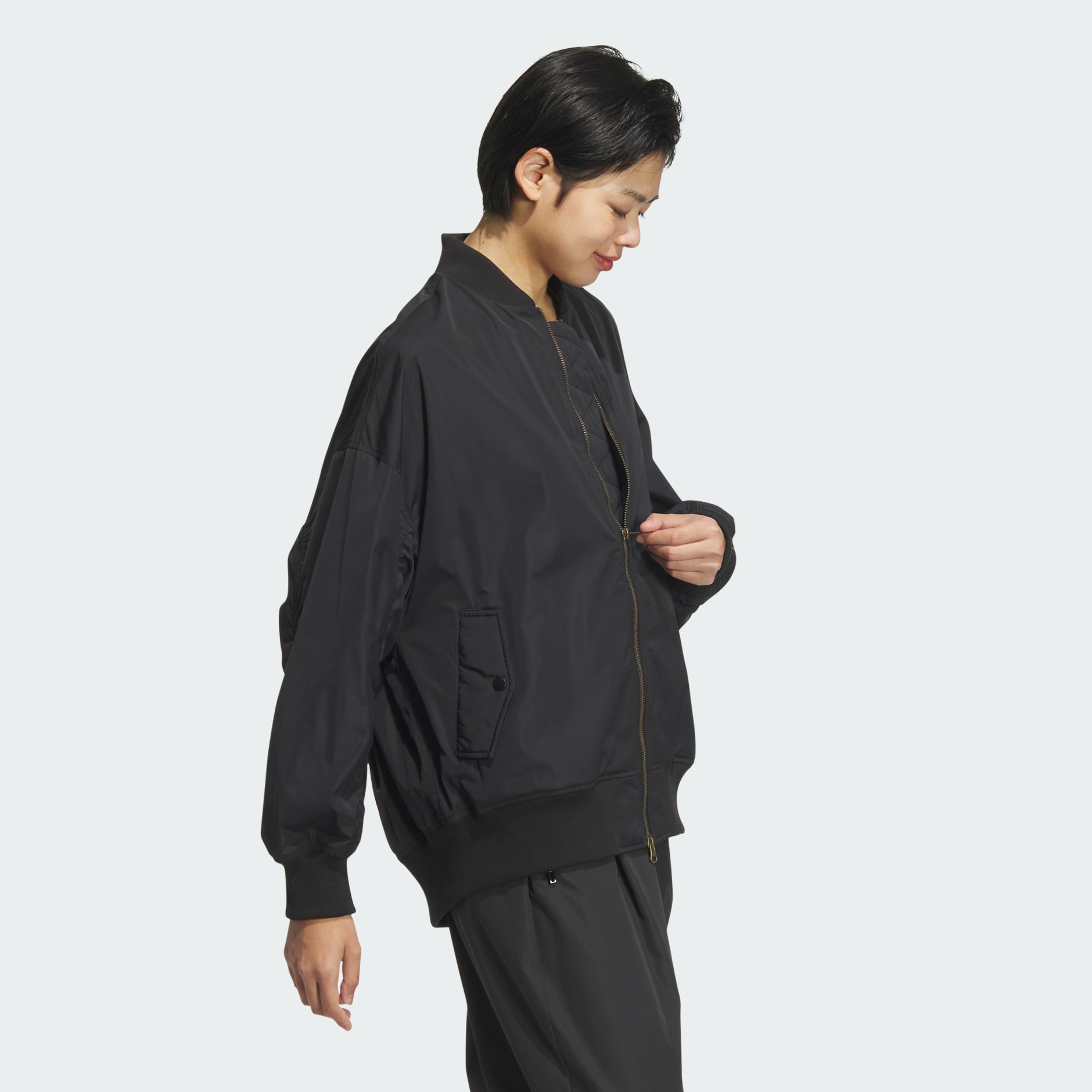 Collegiate Loose Fit Bomber Jacket