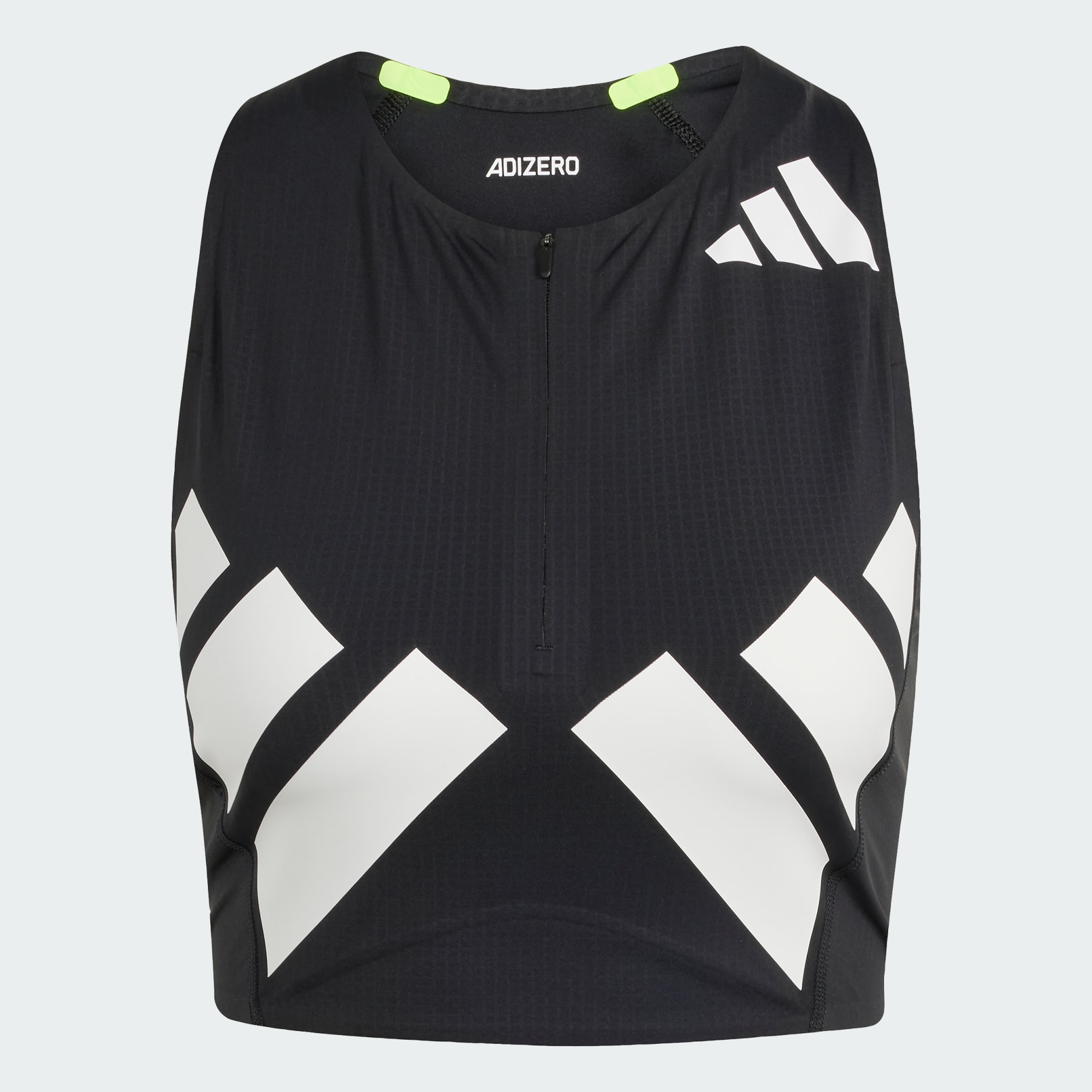 五行易直載 易 八大著 Adizero Road to Records 短身上衣- 黑色| adidas香港官方網上商店