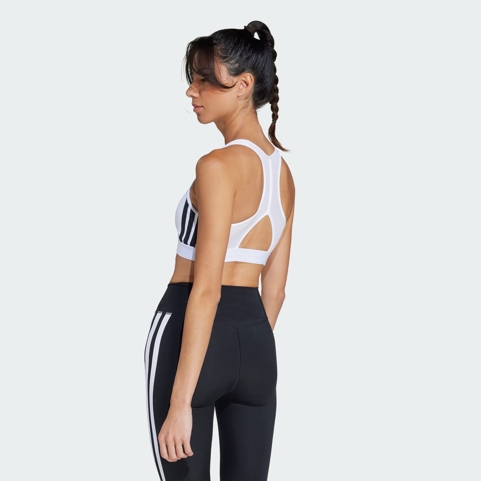 Powerreact Train Medium-Support 3-Stripes Bra