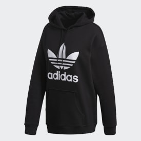 Girls black adidas hoodie Clearance
