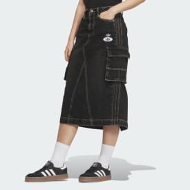【adidas】RACING V-DAY DENIM SKIRT★デニムスカート★BLUE ADIDAS】RACING V-DAY DENIM SKIRT☆大人気☆