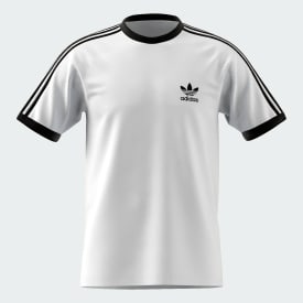 Clothing - 3-STRIPE TEE M - White | adidas South Africa