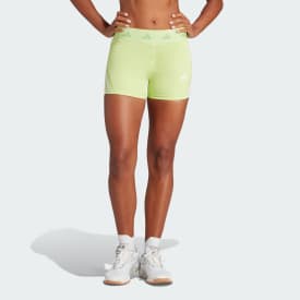 adidas Techfit Hyperglam 3-Inch Short Leggings - Green