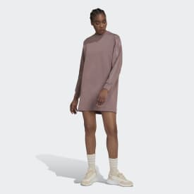 Clothing - Adicolor Contempo Chunky 3-Stripes Dress - Purple | adidas ...