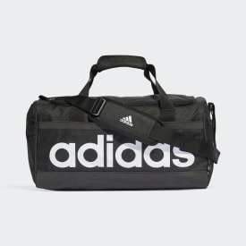 Accessories - Essentials Linear Duffel Bag Medium - Black | adidas ...