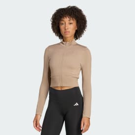 adidas⭐︎レディース⭐︎ゴルフウェア⭐︎ニットセットアップ adidas ニット セーター スリーストライプス 防風 長袖