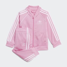 infant pink adidas tracksuit