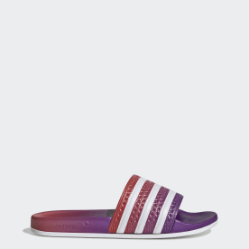 adidas floral sliders