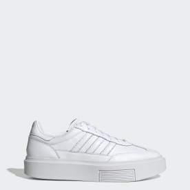 adidas originals sleek trainers in white