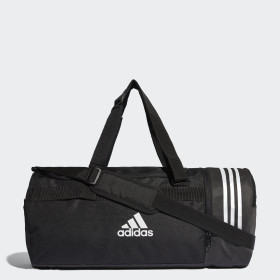 Men S Gym Bags Adidas Official Convertible 3 Stripes Duffel Bag Medium