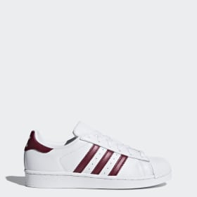 superstar femme bordeaux et blanche