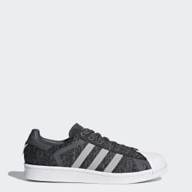 adidas superstar slip on Gris femme