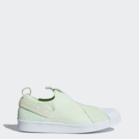 superstar slip on heren groen