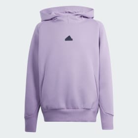 Polerón Con Capucha Adidas Z.N.E. Para Niños Morado Niño Sportswear