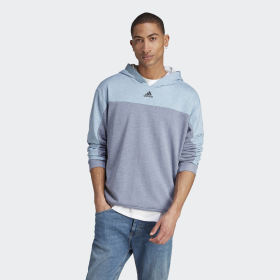 Polerón Jaspeado Con Capucha Gris Hombre Sportswear