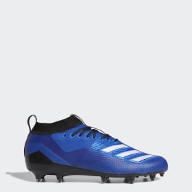 blue adidas football cleats