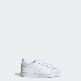 all white shell toe adidas kids