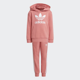 adidas grey and pink tracksuit