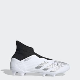 white adidas soccer boots