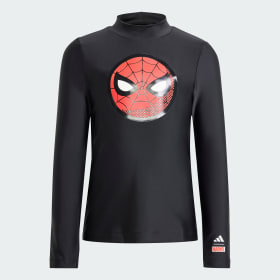 Polera Manga Larga Adidas X Marvel Spider-Man Niños Negro Niño Sportswear