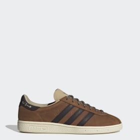 adidas brown suede trainers