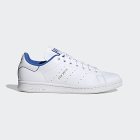 adidas - Stan Smith Shoes Cloud White / Blue / Gold Metallic GX4415