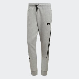 mens adidas tracksuit bottoms grey