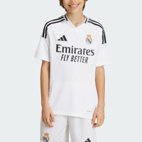 Camiseta Uniforme Local Real Madrid 24/25 Niños Blanco Niño Fútbol