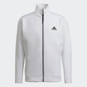 adidas white tracksuit mens