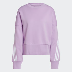 Polerón Adidas Sportswear Future Icons 3 Tiras Morado Mujer Sportswear