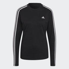 white adidas shirt women's long sleeve