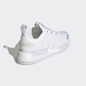 White adidas shoes womens on sale nmd