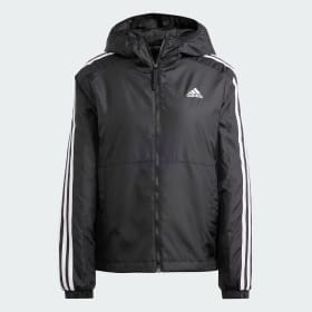 Essentials 3-Stripes Insulated Hooded Jacket