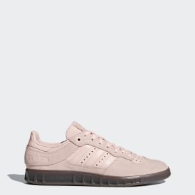 adidas mens pink trainers