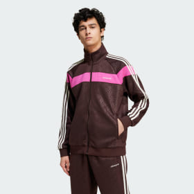 Adidas Originals Chaqueta Deportiva 80s Premium 3 Tiras Grabadas Cafe Hombre Originals Ofertitas