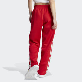 Red womens clearance adidas pants