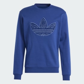 Adidas blue sweatshirt on sale